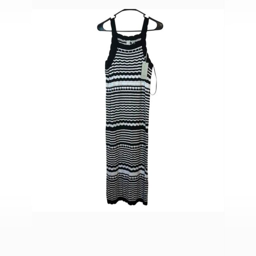 Joie]Black and White Patterned Maxi Dress